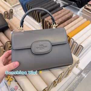 NWT Coach Eliza Mini Top Handle Bag CW182 IM/Charcoal